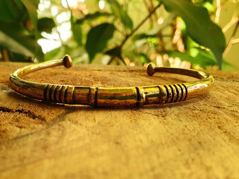 African Brass Bracelet / Tuareg Jewelry / Large size / Boho / Ethnic / Costume / Bohemian / Medieval / Gypsy / Geometric /