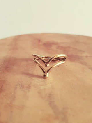 Boho Brass Ring / Boho / Stacking Ring / Bohemian / Psy / Rustic / Tribal / Gypsy / Festival / Healing / Festival