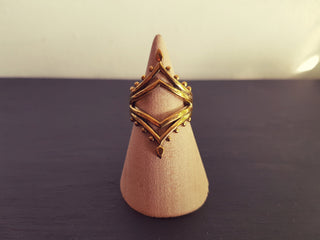 Ethnic Brass Ring / Boho / Ethnic / Rustic / Festival / Bohemian / Hippie / Gypsy / Psy / Thumb / Psy / Tribal ring