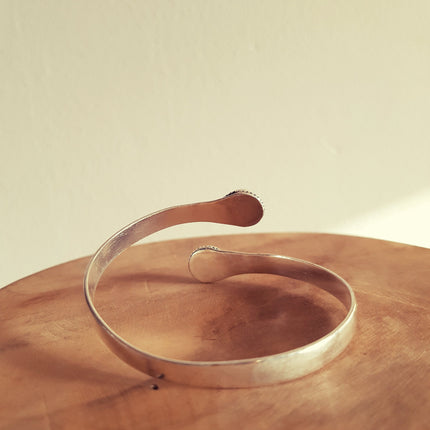 Rose Quartz Boho Bracelet / Bangle / Silver / Ethnic / Rustic / Bohemian / Hippie / Gypsy / Psy / Chic / Jewellery / Body / Adjustable
