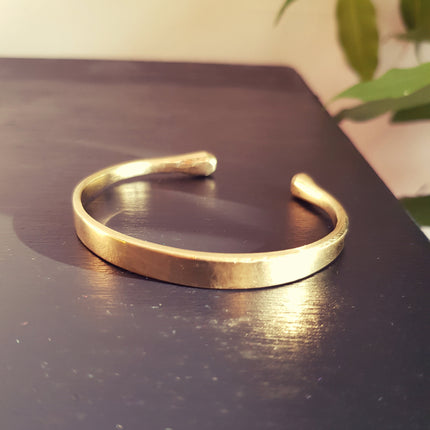 Simple Solid Brass Bracelet / Bangle / Boho / Ethnic / Rustic / Bohemian / Hippie / Gypsy / Jewellery /