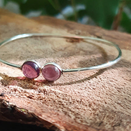 Boho Bracelet / Bangle / Amethyst/ Silver / Ethnic / Rustic / Bohemian / Hippie / Gypsy / Psy / Chic / Jewellery / Body / Adjustable