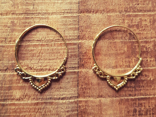 Mini Boho Brass Hoop Earrings; Ethnic, Geometric, Small, Rustic, Yoga, Hippie, Gypsy, Pretty, Ssy, Boho, Bohemian, Festival