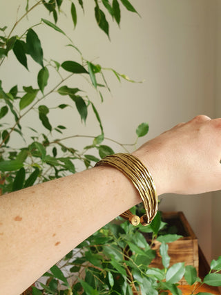 Textured Brass Cuff Bracelet / Boho / Ethnic / Rustic / Bohemian / Hippie / Gypsy / Jewellery / Adjustable