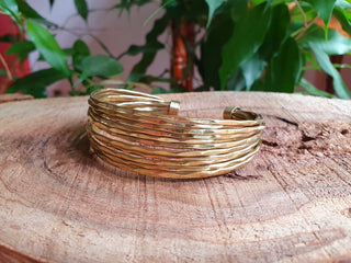 Textured Brass Cuff Bracelet / Boho / Ethnic / Rustic / Bohemian / Hippie / Gypsy / Jewellery / Adjustable
