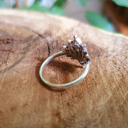 Silver Lotus Flower Ring / Boho / Buddha / Flower / Ethnic / Rustic / Tribal / Gypsy / Festival / Indian / Healing / Festival