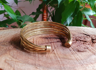 Textured Brass Cuff Bracelet / Boho / Ethnic / Rustic / Bohemian / Hippie / Gypsy / Jewellery / Adjustable
