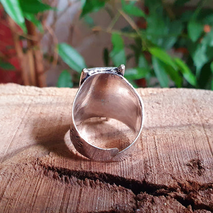 Tuareg Silver Ring / Mens Ring / Boho / Ethnic / Rustic / Festival / Bohemian / Hippie / Gypsy / Psy / Thumb / Mens gift