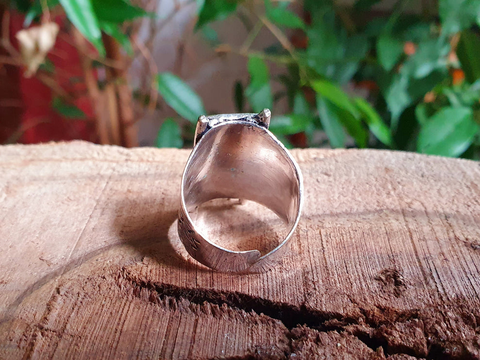 Tuareg Silver Ring / Mens Ring / Boho / Ethnic / Rustic / Festival / Bohemian / Hippie / Gypsy / Psy / Thumb / Mens gift