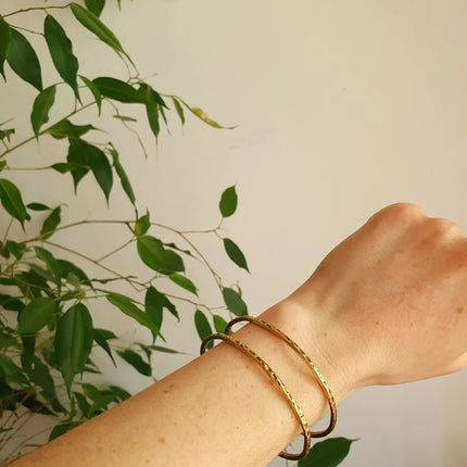 Cuff Brass Bracelet / Hammered style / Bangle / Boho / Ethnic / Rustic / Bohemian / Hippie / Gypsy / Jewellery /