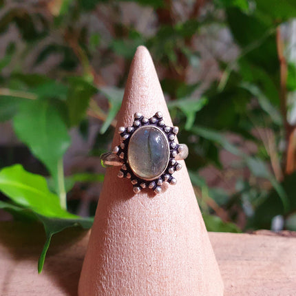 Labradorite RIng Silver Jewellery / Boho / Bohemian / Rustic / Tribal / Gypsy / Festival