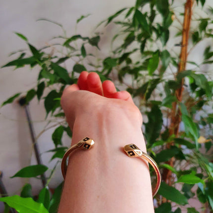 Aztec Brass Bracelet / Tuareg Jewelry / Cuff / Unisex / Boho / Ethnic / Rustic / Bohemian / Hippie / Gypsy / Geometric /