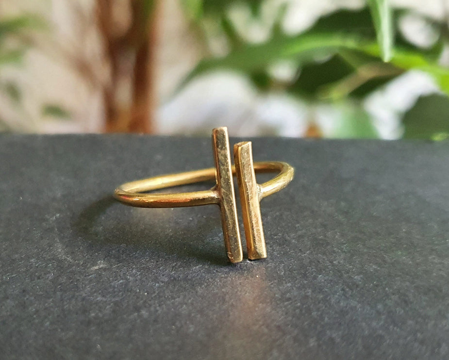 Minimaliste Brass Ring / Modern / Contemporary / Boho / Bohemian / Psy / Rustic / Tribal / Gypsy / Festival / Healing / Festival