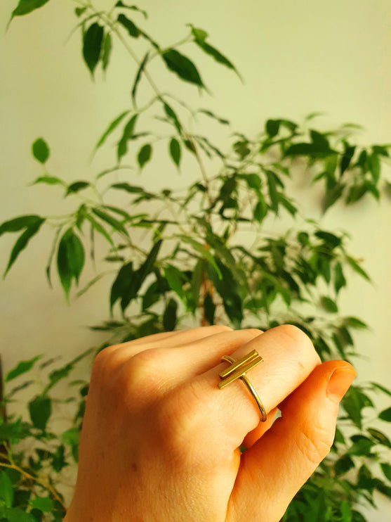 Minimaliste Brass Ring / Modern / Contemporary / Boho / Bohemian / Psy / Rustic / Tribal / Gypsy / Festival / Healing / Festival