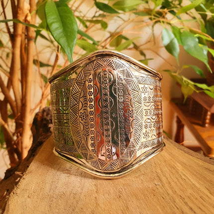 Aztec Silver Cuff Bracelet / Tribal / Inca / Mens / Unisex / Boho / Ethnic / Rustic / Bohemian / Hippie / Gypsy / Jewellery / Adjustable