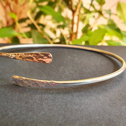 Hammered Silver Arm Bracelet / Boho / Tribal / Spiral / Bangle/ Ethnic / Rustic / Bohemian / Hippie / Body jewellery / Psy / Adjustable