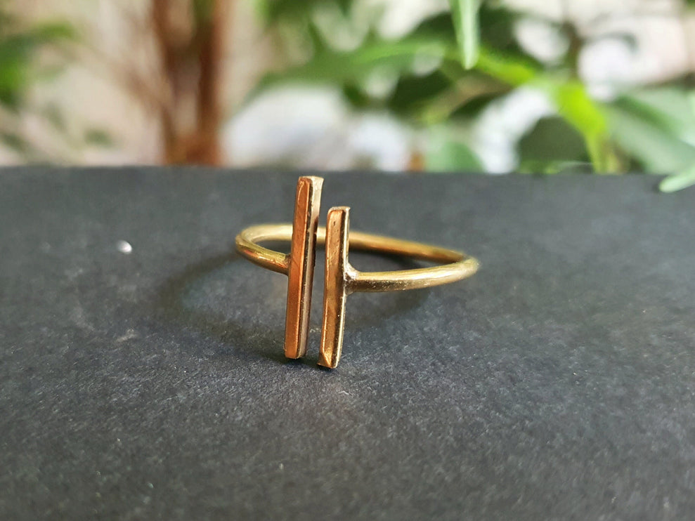 Minimaliste Brass Ring / Modern / Contemporary / Boho / Bohemian / Psy / Rustic / Tribal / Gypsy / Festival / Healing / Festival