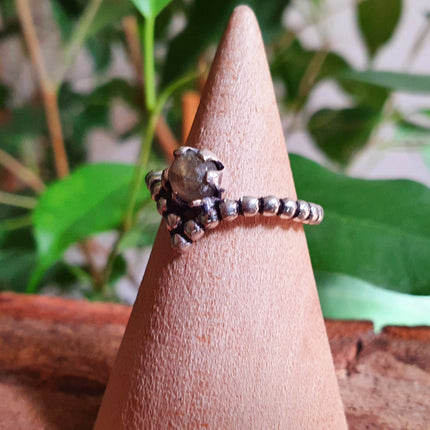 Ethnic style Silver & Labradorite / Small size / Boho / Bohemian / Rustic / Tribal / Gypsy / Festival