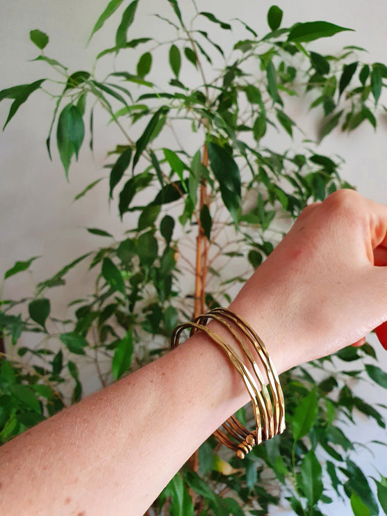 Textured Brass Cuff Bracelet / Boho / Ethnic / Rustic / Bohemian / Hippie / Gypsy / Jewellery / Adjustable