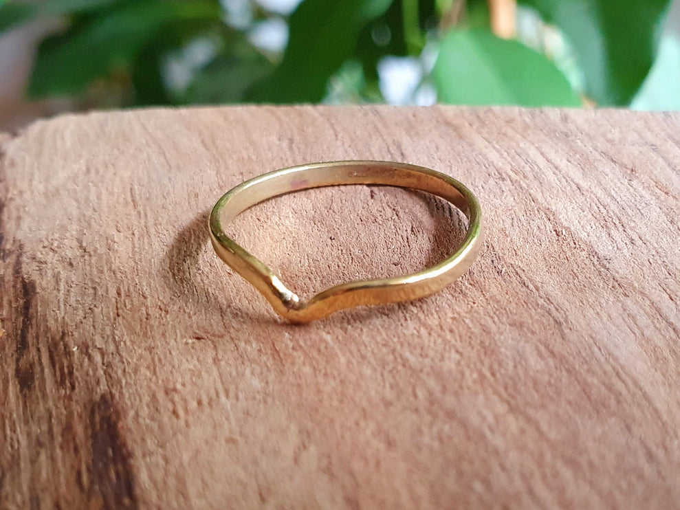 Boho Midi Gold Ring / Stacking Ring / Boho / Bohemian / Psy / Rustic / Tribal / Gypsy / Festival / Healing / Festival