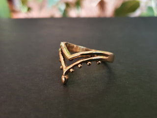 Boho Gold Ring / Hippie / Coachella / Brass / Bohemian / Psy / Rustic / Tribal / Gypsy / Festival / Healing / Festival 