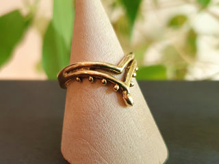 Boho Gold Ring / Hippie / Coachella / Brass / Bohemian / Psy / Rustic / Tribal / Gypsy / Festival / Healing / Festival 