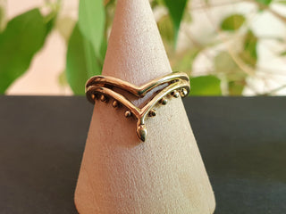 Boho Gold Ring / Hippie / Coachella / Brass / Bohemian / Psy / Rustic / Tribal / Gypsy / Festival / Healing / Festival 