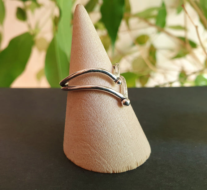 Boho Silver Ring / Boho / Stacking Ring / Bohemian / Psy / Rustic / Tribal / Gypsy / Festival / Healing / Festival