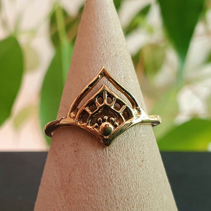 Ethnic style Gold Ring / Boho / Hippie / Coachella / Brass / Bohemian / Psy / Rustic / Tribal / Gypsy / Festival / Healing / Festival