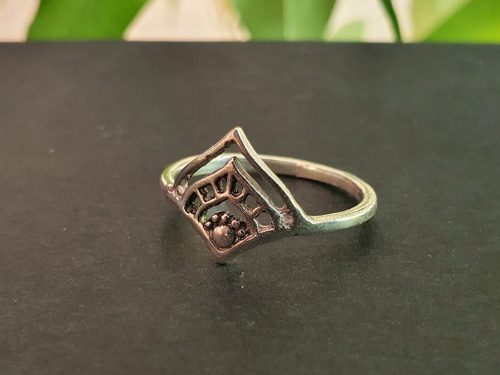 Ethnic style Silver Ring / Boho / Hippie / Coachella / Brass / Bohemian / Psy / Rustic / Tribal / Gypsy / Festival / Healing / Festival