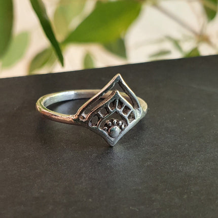 Ethnic style Silver Ring / Boho / Hippie / Coachella / Brass / Bohemian / Psy / Rustic / Tribal / Gypsy / Festival / Healing / Festival