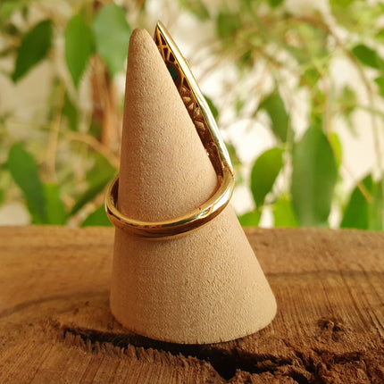 Brass Turquoise Geometric Diamond Shape Ring / Large /Boho / Ethnic / Rustic / Tribal / Gypsy / Festival / Healing / Festival