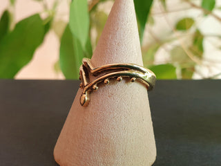 Boho Gold Ring / Hippie / Coachella / Brass / Bohemian / Psy / Rustic / Tribal / Gypsy / Festival / Healing / Festival 