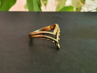 Boho Gold Ring / Hippie / Coachella / Brass / Bohemian / Psy / Rustic / Tribal / Gypsy / Festival / Healing / Festival 