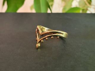 Boho Gold Ring / Hippie / Coachella / Brass / Bohemian / Psy / Rustic / Tribal / Gypsy / Festival / Healing / Festival 