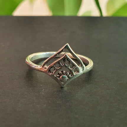 Ethnic style Silver Ring / Boho / Hippie / Coachella / Brass / Bohemian / Psy / Rustic / Tribal / Gypsy / Festival / Healing / Festival