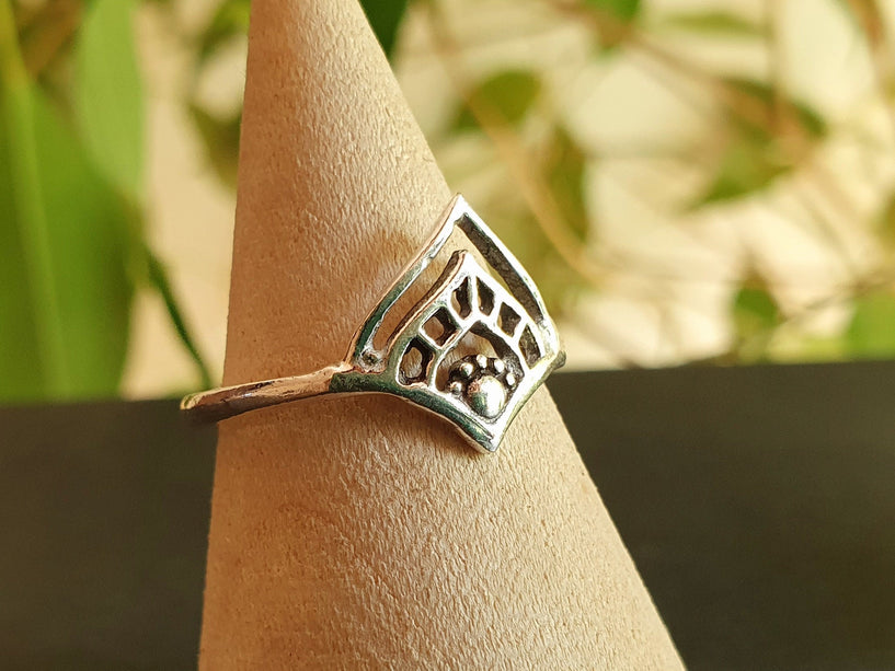 Ethnic style Silver Ring / Boho / Hippie / Coachella / Brass / Bohemian / Psy / Rustic / Tribal / Gypsy / Festival / Healing / Festival