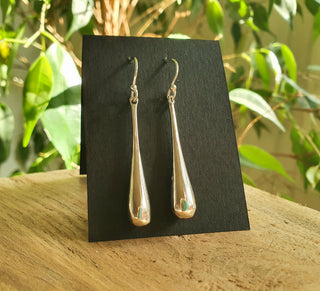 Chic Minimalist Silver Pendant Drop Earrings / Modern Contemporary Boho Classic Bohemian Chic Gypsy Spiral Festival style