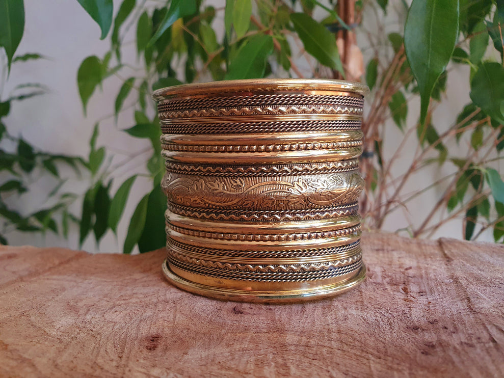 Large Brass Cuff Bracelet / Tribal / Mens Bracelet / Boho / Ethnic / Rustic / Bohemian / Hippie / Gypsy / Jewellery / Mens jewelery