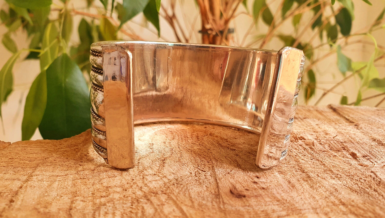 Silver Cuff Bracelet / Tribal / Celtic / Boho / Ethnic / Rustic / Bohemian / Hippie / Gypsy / Jewellery / Adjustable / Unisex / Mens