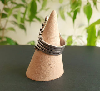 Ethnic Silver Ring, Non Tarish Silver Women's Ring, Boho Style, Bohemian Living Jewellery