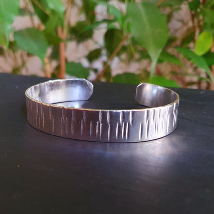 Rustic Silver Cuff Bracelet / Mens / Unisex / Boho / Ethnic / Rustic / Bohemian / Hippie / Gypsy / Jewellery /