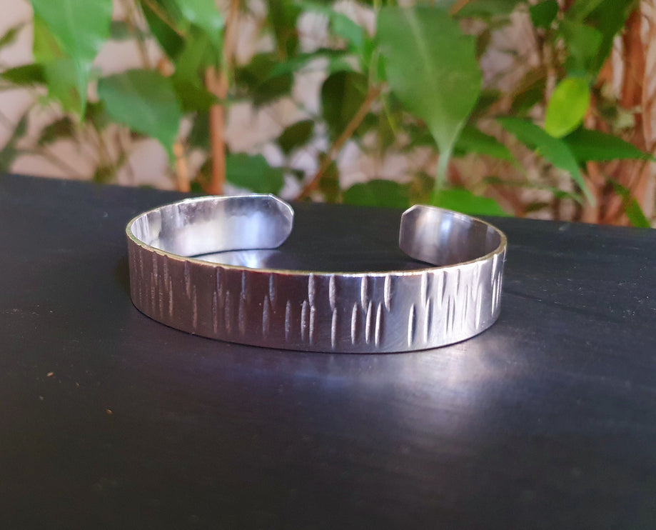 Rustic Silver Cuff Bracelet / Mens / Unisex / Boho / Ethnic / Rustic / Bohemian / Hippie / Gypsy / Jewellery /