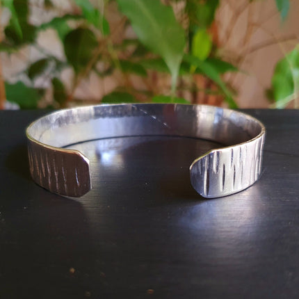 Rustic Silver Cuff Bracelet / Mens / Unisex / Boho / Ethnic / Rustic / Bohemian / Hippie / Gypsy / Jewellery /