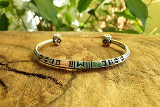 African Silver Bracelet / Tuareg Jewelry / Cuff / Boho / Ethnic / Costume / Bohemian / Medieval / Gypsy / Geometric /