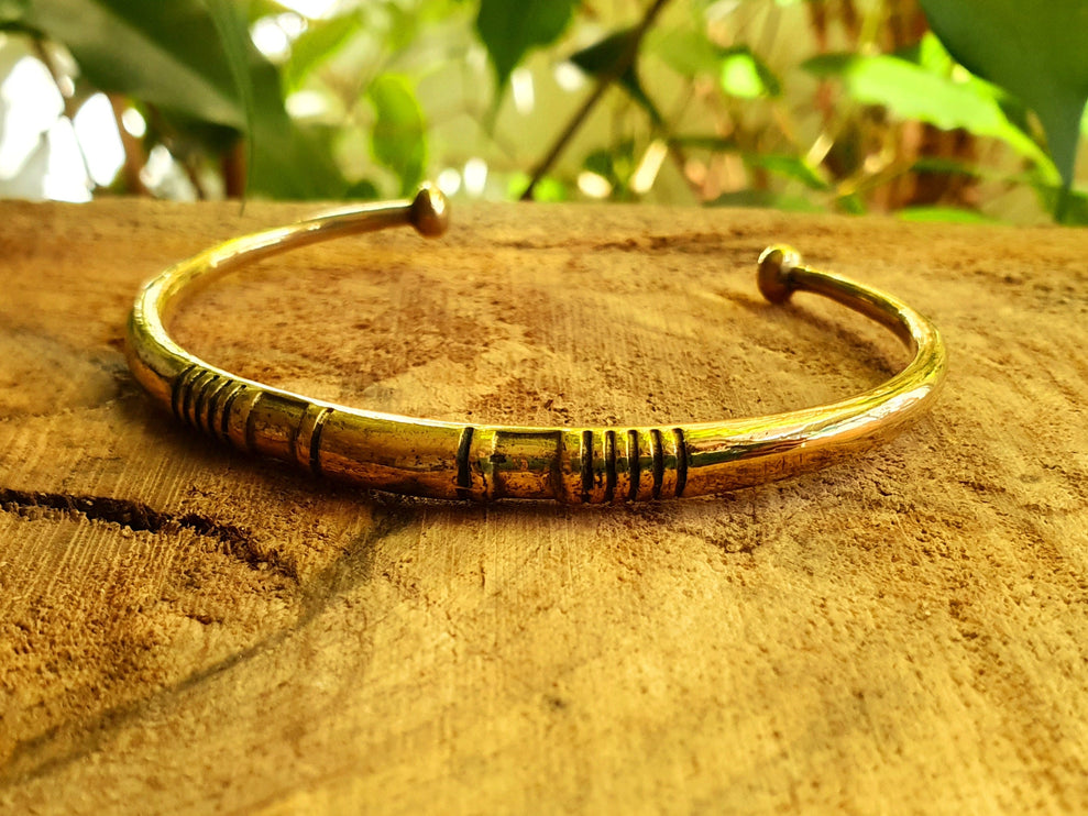 African Brass Bracelet / Tuareg Jewelry / Large size / Boho / Ethnic / Costume / Bohemian / Medieval / Gypsy / Geometric /