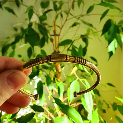 African Brass Bracelet / Tuareg Jewelry / Large size / Boho / Ethnic / Costume / Bohemian / Medieval / Gypsy / Geometric /