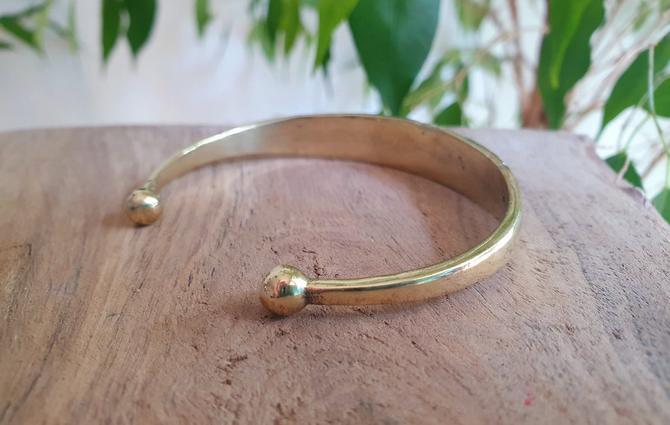 Aztec Brass Bracelet / Tuareg Jewelry / Cuff / Unisex / Boho / Ethnic / Costume / Bohemian / Medieval / Gypsy / Geometric /