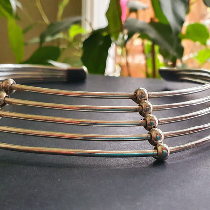 Silver Ethnic Choker / Necklace / Boho/ Rustique / Gypsy / Lightweight / Boho / Tribal / Hippie / Rustic / Vegan /