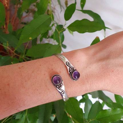 Turquoise Bracelet / Bangle / Silver / Ethnic / Rustic / Bohemian / Hippie / Gypsy / Psy / Chic / Jewellery / Body / Adjustable